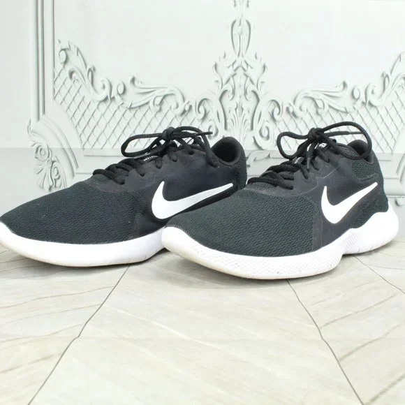 NIKE Men's Flex Experience RN 9 Black White Mesh Lace-up Running Shoes US 11 W - Picture 2 of 9